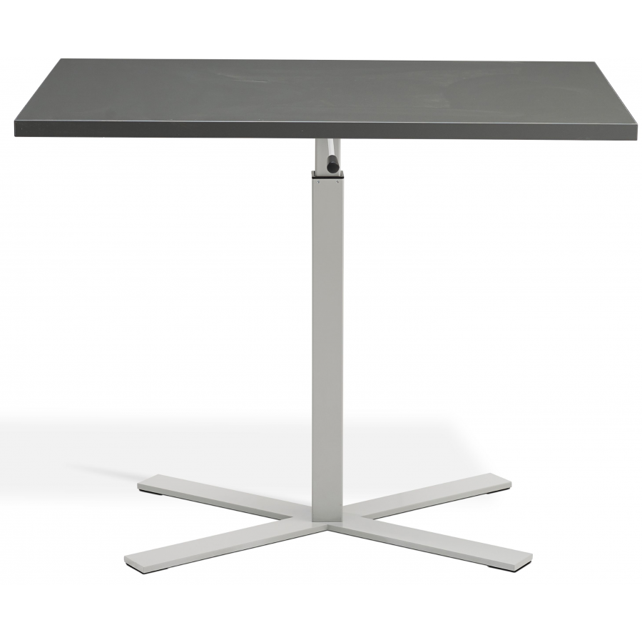 Boost Gas Lift Single Leg Table for Rectangular Tops